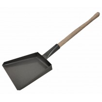 Совок для мусора металлический с деревянной ручкой 45 см